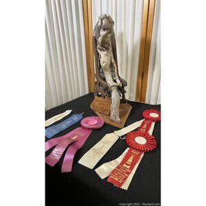 Vintage Driftwood Sculpture "Whistlers Father" By Ernie Reda 24" High 10" Wide S